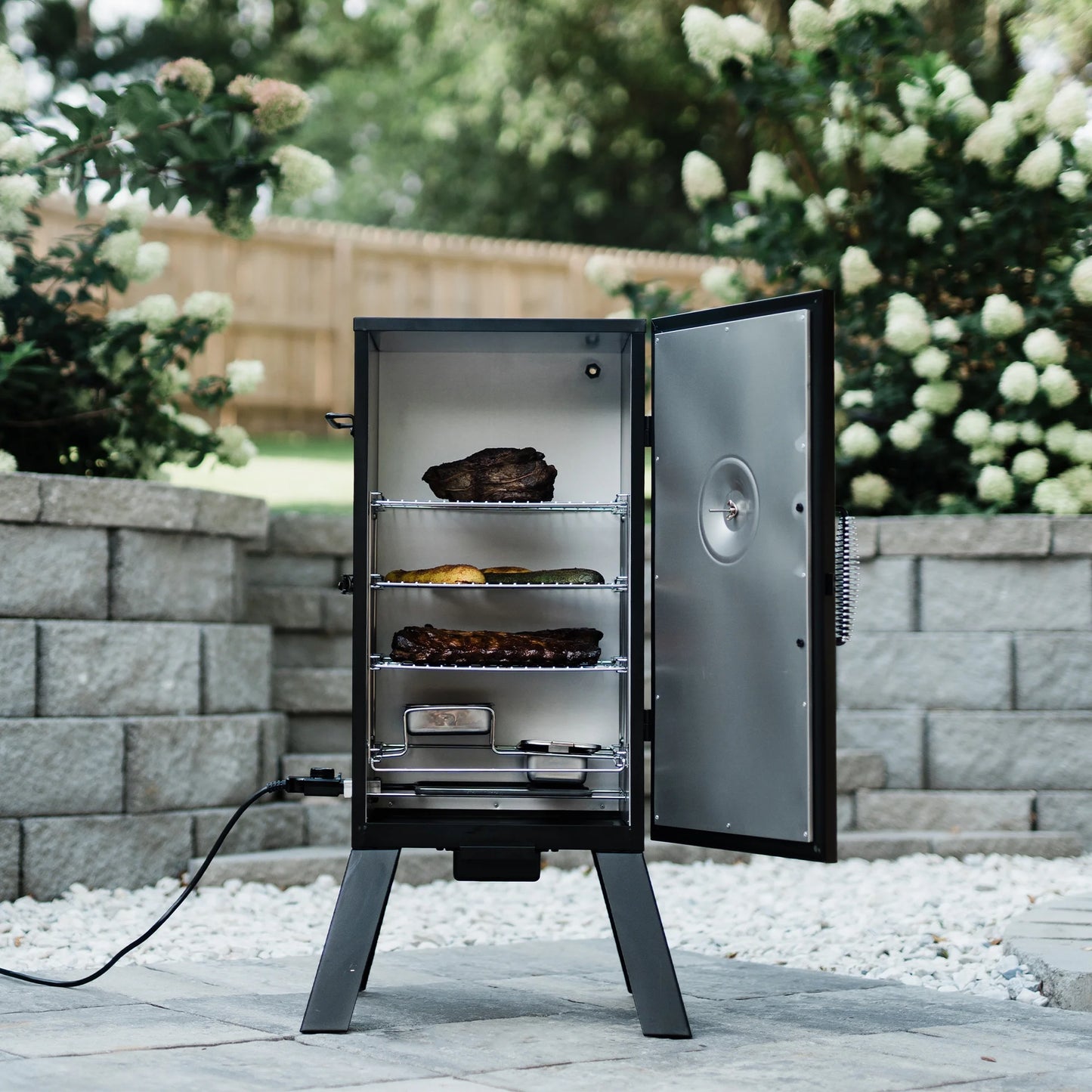 30-Inch Analog Electric Smoker in Black